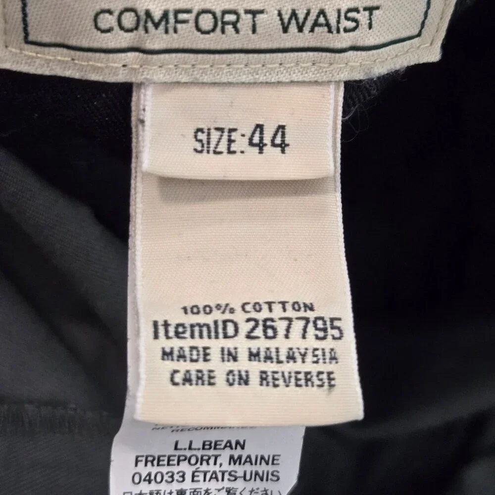 L.L. Bean Men's Size 44 Wrinkle-Free Double L Chino Comfort Shorts Charcoal Gray